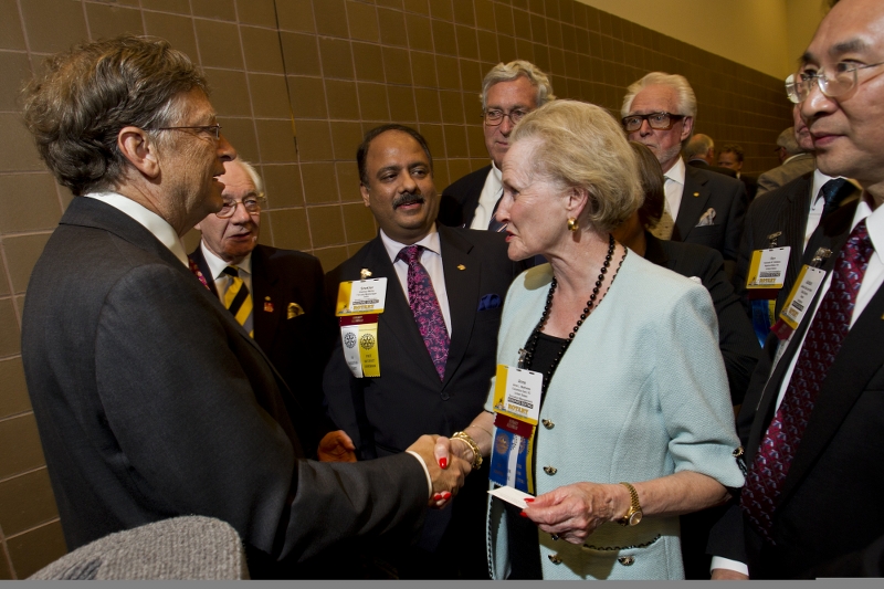 With Bill Gates and Henrietta Fore