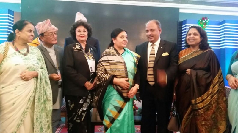 With Smt. Bidya Devi Bhandari